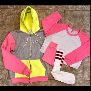 American Apparel BUNDLE!! Hoodie + 3/4Tee!
